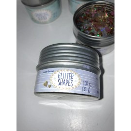 sulyn Sparkling Glitter Sequin Shapes Stars & Unicorns 4 Tins Sulyn 1.92 & 1.08 oz