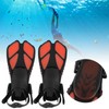 1 Pair Adjustable Snorkeling Fins TPR Open Heel Long Diving