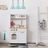 Teamson Kids Little Chef Boston Compact Farmhouse Interactive Wooden Play