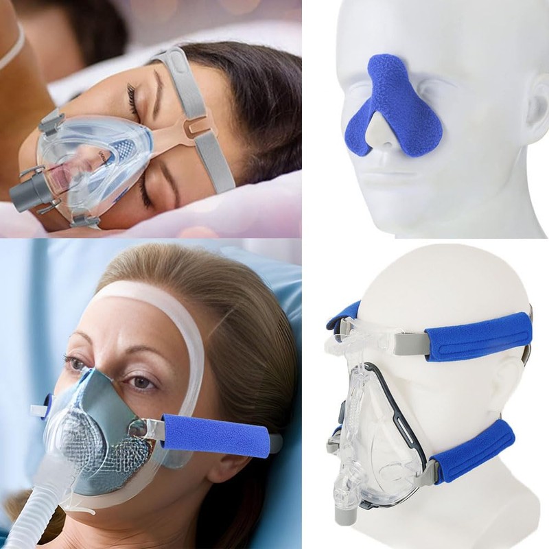DeaHea CPAP Headgear Strap Covers with Nose Pads Nasal Cushion