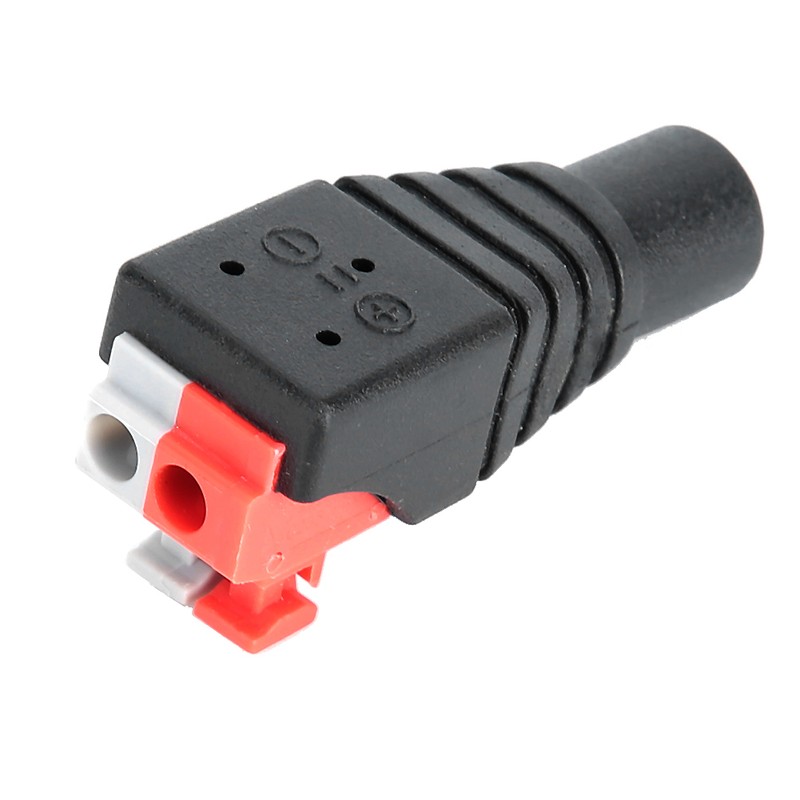 20Pcs Gold Plated Needle DC Power Connector Female Plug Pressure