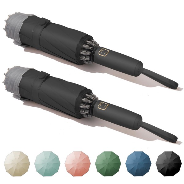 Damp away Automatic Windproof Travel Umbrella, Large Compact Inverted Umbrella