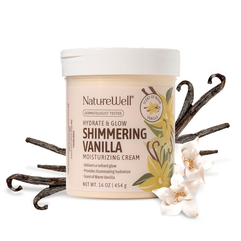 Crema Hidratante Shimmering Vanilla Hydrate & Glow para Rostro y