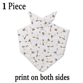 CENWA 1 Piece Mallard Flying Duck Dog Bandana Flying Ducks Dog Bandana (Mallard Flying Duck D)