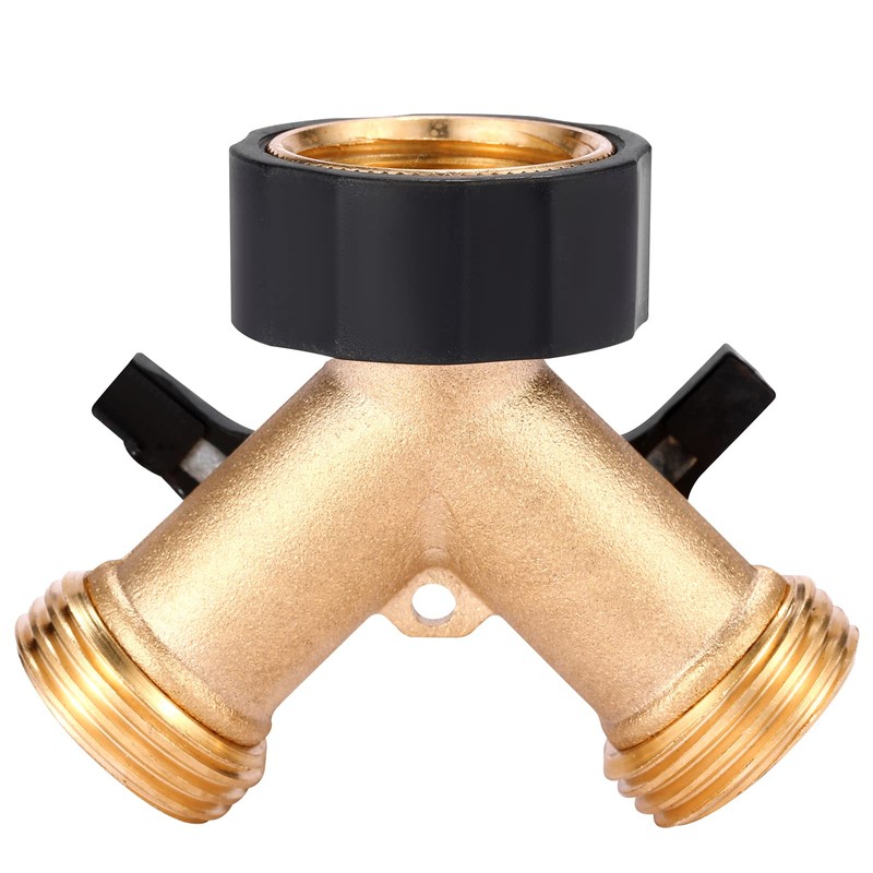 Sanpaint Garden Hose Splitter 2 Way Heavy Duty, Y Connector