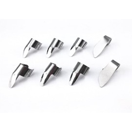 Honbay 6 Metal Finger Picks + 2 Thumb Picks Set Guitar Finger Picks for Guitar, Ukulele, Bass