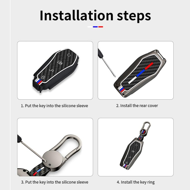 HIBEYO Key Fob Cover Fit for BYD Atto 3 Han