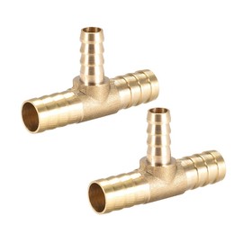 sourcing map 2 x 12 x 8 x 12 mm hose reducer barb connection T-shaped 3-way connector