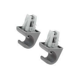 Hihaha 2pcs Gray Car Plastic Sun Visor Hook Clip Bracket Retainer 74348-33040 for Toyota 4Runner Corolla Matrix RAV4 Land Cruiser Venza Yaris Durable Material