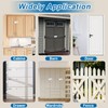 3-Digit Combination Cabinet Locks for Double Sliding Bifold Doors White