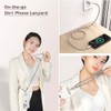 Turkalla Phone Lanyard Built-in USB-C to USB-C Fast Charging Cable,