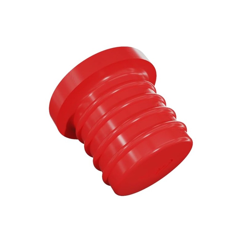 32mm / 1-1/4 inch Red Plastic Blanking End Cap Bung