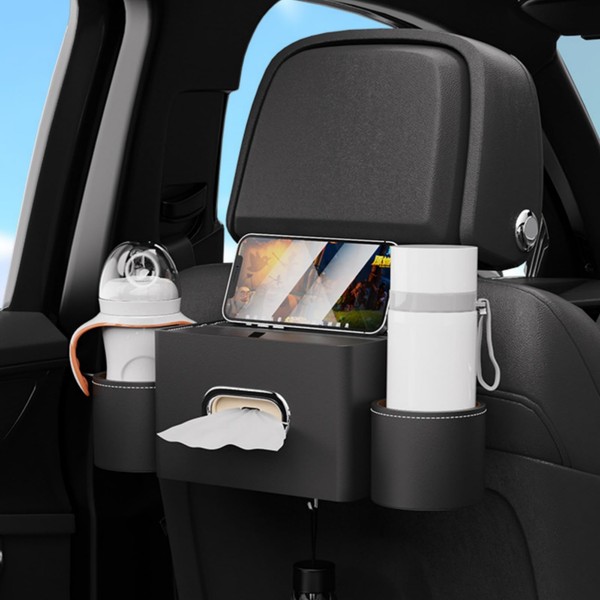 EXCEREY Multi-functional Car Storage Box Car Tissue Box 2 Pcs