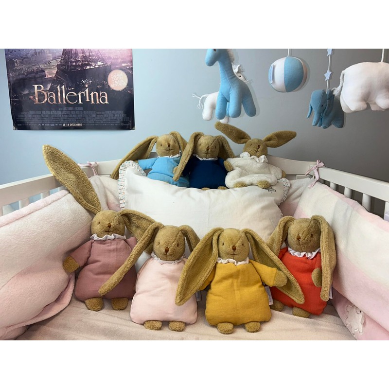 Trousselier Rabbit Rattle 20 cm Various Colours grey