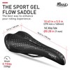 Selle Italia Sport Gel Flow Fec-Alloy Saddles - Black, Size
