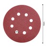WooZuu 50 Pieces 8 Holes Sanding Discs 100 Grit 5