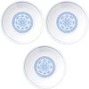 Set of 3, Peony Phoenix 4.0 Plates, 5.1 x 0.9