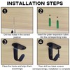 Pack of 12 Ceiling Hooks, Stainless Steel Wall Mounted Ceiling