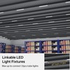 Modlicht LED Shop Light Fixture, 2FT Linkable 18W Plug in