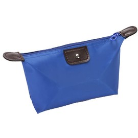 Diversity Land Travel Small Cosmetic Bag Cosmetic Case Makeup Bag Toiletry Organizer (Blue)