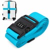 Adjustable Luggage Straps for Suitcases – 3-Digit Combination Lock and