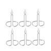 Ipetboom 1 Set 6pcs Tweezer Eyebrow Women Ladies Fine Kits