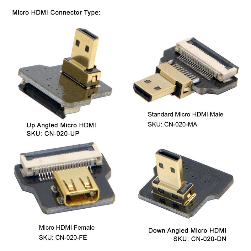 chenyang CYFPV Micro HDMI Type D Male Connector Standard Straight