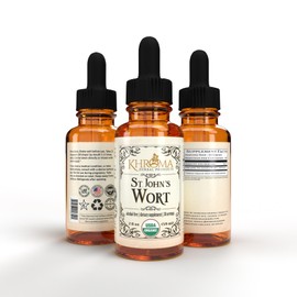 Organic St John's Wort 30 Servings - 800 MG Per Serving - Khroma Herbal Products - 2 FL OZ - Hypericum Perforatum