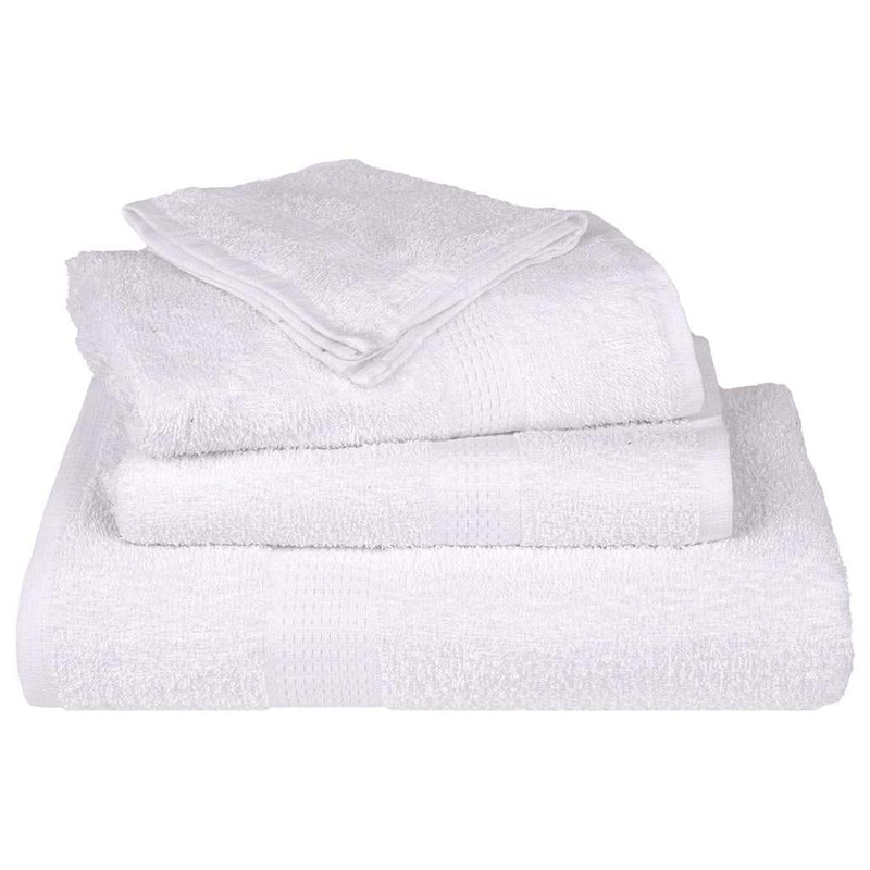 vidaXL Hand Towels, White, 50 x 100 cm, 360 g/m²,