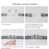 TIMESETL 2m Washing Machine Hose Extension, Washing Machine Pipe，Washing Machine