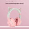 Focket Bluetooth Kopfhörer, Cat Ear Kopfhörer mit Mikrofon, 7 LED
