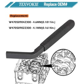 W470589042300 W470589022300 Engine Brake Adjustment Tool ，Fit for Detroit Diesel DD13 DD15 DD16 Jake Brake Tools Feeler Gauge - 4.6MM & 4.1MM