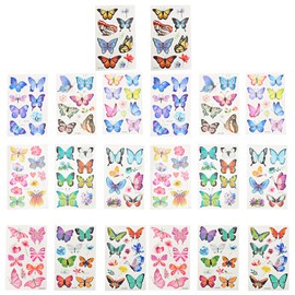 20 Sheets Butterflies Temporary Body Fake for Women Girls Kids