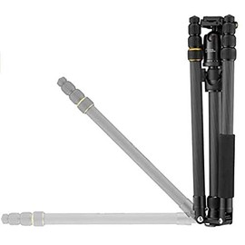 NATIONAL GEOGRAPHIC Travel Tripod, 5-Section Legs, Carbon Fiber, Compatible with Canon, Nikon, Sony DSLR, 90 Column, Twist Locks 360 Degree Ball Head,Quick Release Plate, 8KG Load Capacity, Carry Bag
