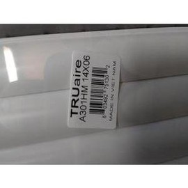 TRUAIRE A301HM14X06 6" X 14" Aluminum Adjustable Curved Blade Wall/Ceiling Register Horizontal Multi Shutter Damper