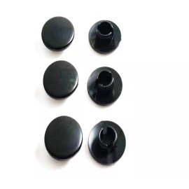 Pro Series Gloss Black 6x Bolt Cap Motorcycle Accessory M8 Cover Lid Hex Plug Allen Key