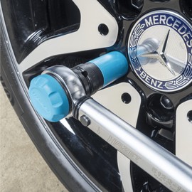 Hazet 903SPC/3 Socket Wrench Set, 0.5 in (12.5 mm) Square Drive, Wrench Size: 0.7-0.8 in (17–21 mm), Includes Plastic Sleeve, Gentle Wheel Fitting for Tires with Aluminum Rims