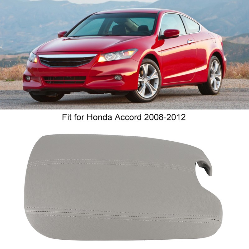 Car PU Leather Plastic Console Lid Armrest Cover Fit for