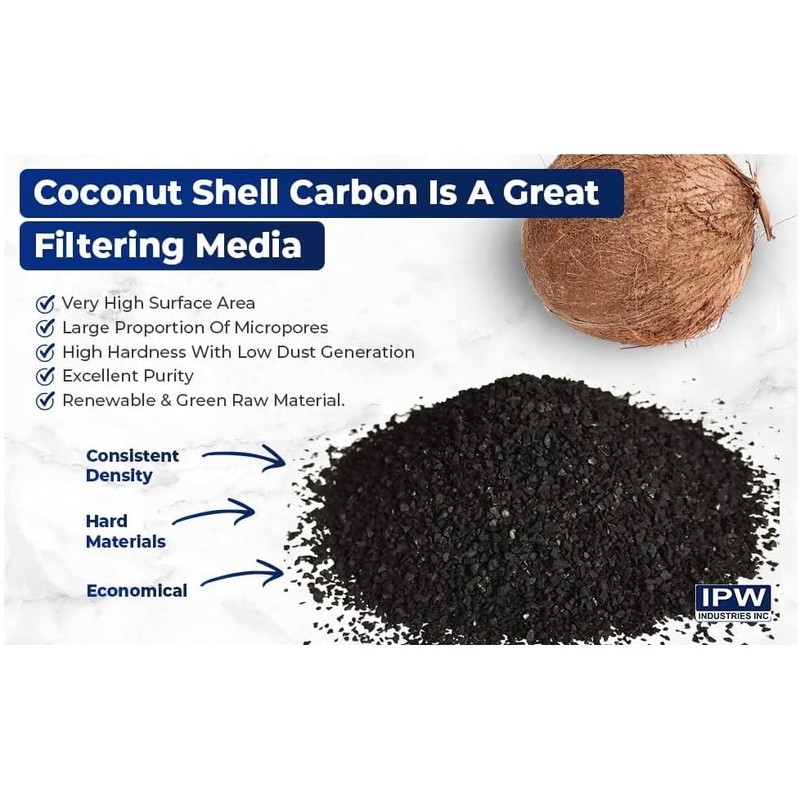 IPW Industries Inc, Water Filter Granular Activated Carbon - Coconut