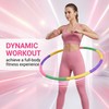 Detachable Weighted Fitness Hoop Combined with Pink Unicorn Skipping Rope,