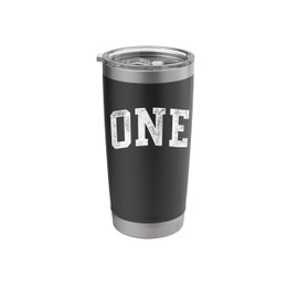 One Minimalist 1st Birthday Design 1-Year-Old Stainless Steel Insulated Tumbler