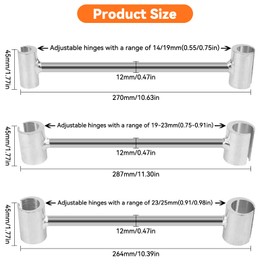 Makerfire Door Hinge Adjustment Tool (23-25mm), Hinge Gap Adjusting Wrench, Door Hinge Repair Spanner Bender Tool for Various Door Hinge Gap Adjustment