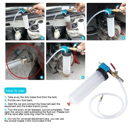 Herramienta De Reemplazo De Cambio De Aceite Del Líquido De Frenos Del Automóvil Automático Kit De Drenaje Vacío De La Bomba Automotriz De Purga De Aceite, Adecuado Para Automóviles, Camiones y Vehícu