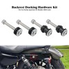 HDBUBALUS Motorcycle Sissy Bar Backrest Detachable Backrest Docking Hardware Mounting