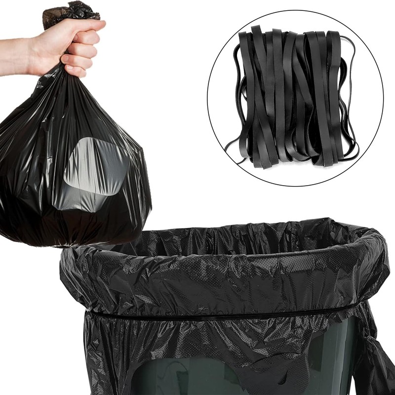 Heavy Duty Rubber Bands 20 Pcs Large Black Thick Elastic