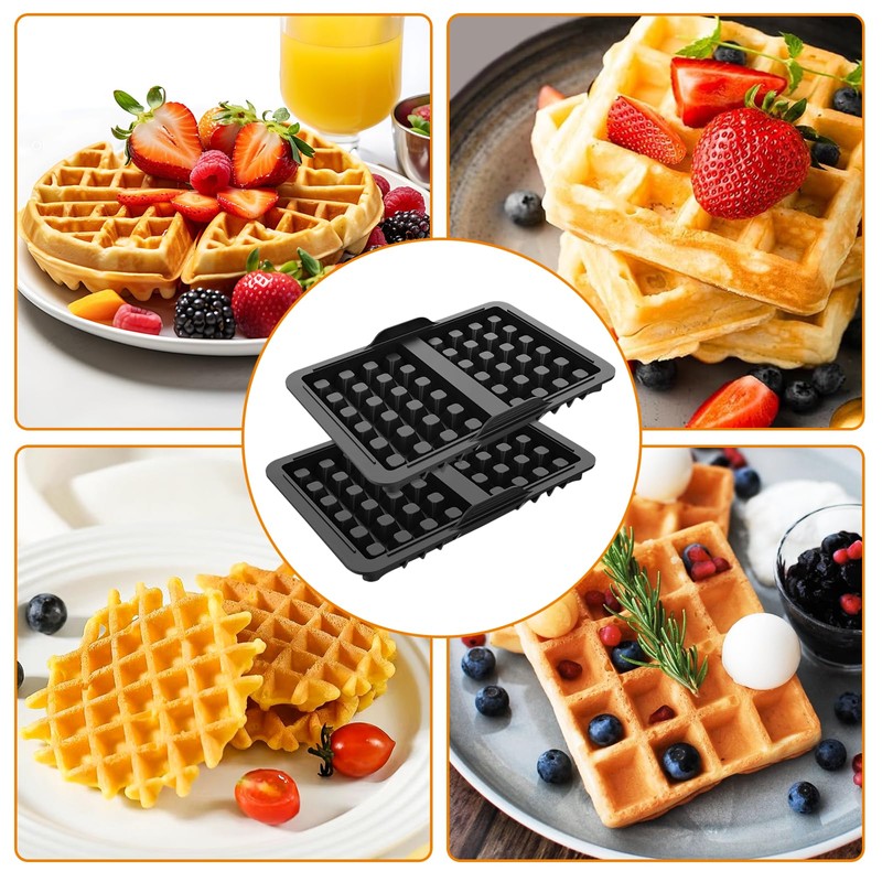 Waffle Insert Hot Air Fryer Accessories, Pack of 2 Waffle