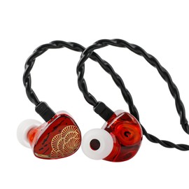 Linsoul TANGZU x HBB XuanNv en el oído Monitor Auriculares HiFi IEM con 2 transductores dinámicos Auriculares con Cable para Juegos con Carcasa de Resina Impresa en 3D Cable Desmontable de 2 Clavijas