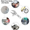 KISPATAI Multifunctional Adjustable Spanner Wrench,6-68mm Opening Wide Jaw Spanners,with Short