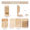 WORHE Travertine Bookends Decorative, Marble Decorative Bookends for Shelves, Heavy-Duty