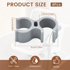4pcs Shower Head Holder for Shower Chair, Shower Head Holder, Handheld Shower Head Holder for Bath Chair, Bath Seat, Bath Stool